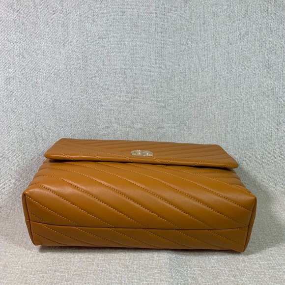 Tory Burch Squash/Rolled Brass Kira Chevron Convertible Bag - Picture 9 of 15